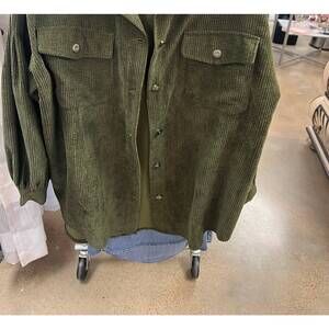 NEW SHE + SKY women's corduroy jacket in green